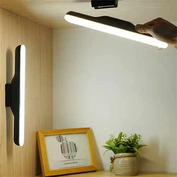 Магнитная настольная лампа 30 см; USB LED; Настольная лампа для учебы; Перезаряжаемая настольная лампа с затемнением для офисного компьютерного шкафа; Прикроватная лампа для чтения в спальне