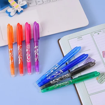 8 шт. многоцветная стираемая гелевая ручка, студенческие ручки для письма, инструменты для рисования, школьные принадлежности, канцелярские принадлежности высокого качества.