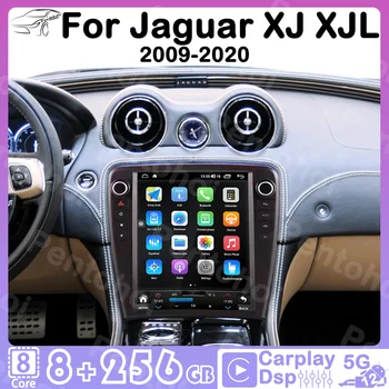 Pentohoi Автомобильный Радиоприемник Для Jaguar XJ XJL 2009-2020 Tesla Экран Carplay Навигатор Мультимедийный Видеоплеер Авто Android12 5G WIFI GPS