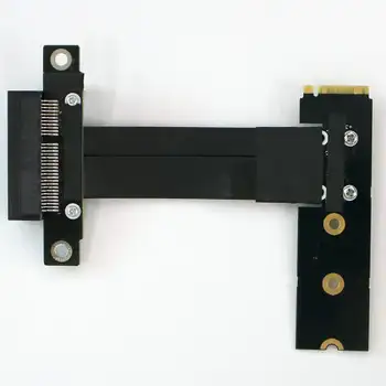 M.2 NVMe NGFF К PCI Express x4 Удлинитель Адаптер Перемычка PCIe 3,0x4 Удлинитель С Поворотом Вправо/влево под углом Для видеокарты GPU