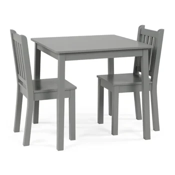 Детский стол и стулья Camden из 3 предметов серого цвета