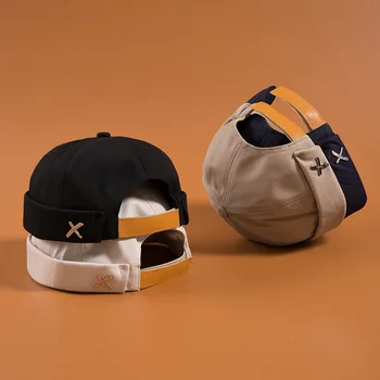 2020 Новые модные Повседневные шапочки Skullies Caps Шляпа С Регулируемыми полями Для Мужчин И женщин Джинсово-синий