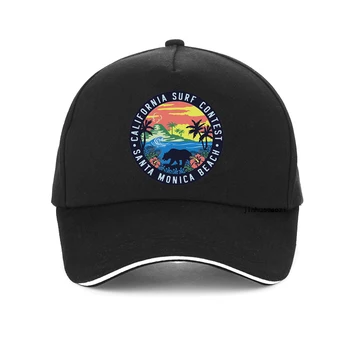 Летняя Повседневная Женская Солнцезащитная кепка Best Surfing Santa Monica California Унисекс Бейсболка Для Отдыха На пляже California surf contest шляпы