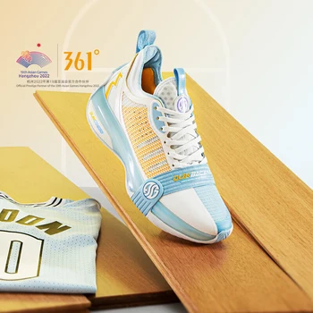 Мужская Баскетбольная спортивная обувь 361 Degrees Zen3 PRO, настоящие боевые износостойкие Дышащие Профессиональные мужские кроссовки 672231111