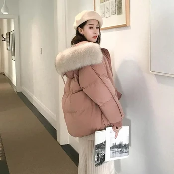 Короткий хлопок-ватник женщин 2023 новой корейской версии хлопка-ватник свободные входы хлеб пальто утолщенной студент хлопок-ватник