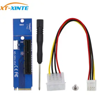 XT-XINTE для NGFF M.2 M-Ключ к PCI-E 4x 1x Слот Riser Card Адаптер M2 для PCIE X4 X1 Конвертер Плата расширения для ПК Компьютера