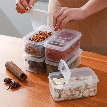 Коробка для хранения закусок из сухофруктов, кухонные принадлежности, коробка для хранения свежих продуктов, кухонная прозрачная коробка для хранения с двойным клапаном, кухонные принадлежности