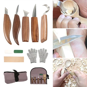 1 комплект ножей для резьбы по дереву своими руками, инструменты для резьбы по дереву, ножи для резки по дереву, деревообрабатывающие ручные инструменты, рабочие