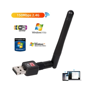 USB Wifi Адаптер 150 Мбит/с Антенна 2,4 ГГц USB RTL8188FV Ethernet Wi-fi ключ USB Lan Беспроводная Сетевая карта ПК WiFi Приемник