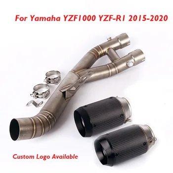 YZF-R1 Выхлопная система мотоцикла, глушитель, соединительная средняя труба для Yamaha YZF-R1 YZF1000 2015-2020