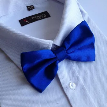 HOOYI 2019 Однотонный Мужской Галстук-бабочка для мужчины синий галстук-бабочка