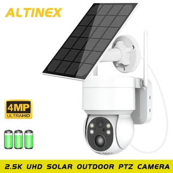4MP 2,5 K UHD Солнечная уличная WiFi IP-камера, встроенный аккумулятор, камера видеонаблюдения, длительное время ожидания ПРИЛОЖЕНИЕ: iCSee