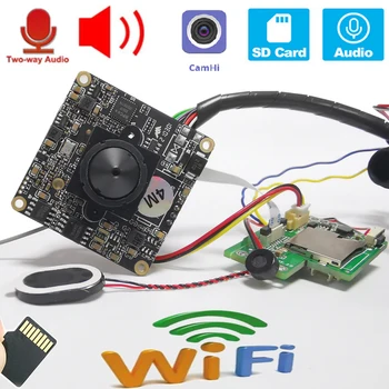720P 960P 1080P 2MP 3MP 5MP Hd Onvif P2P Двойная плата Двухсторонний аудио Беспроводной Модуль IP-камеры Wifi Слот для SD-карты Camhi