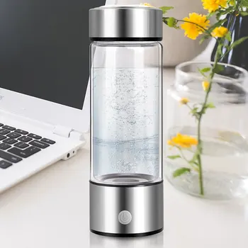 430 мл Бутылка для воды с высоким содержанием водорода, Генератор щелочей, Портативная Здоровая чашка, USB Перезаряжаемая Антивозрастная Водородная вода