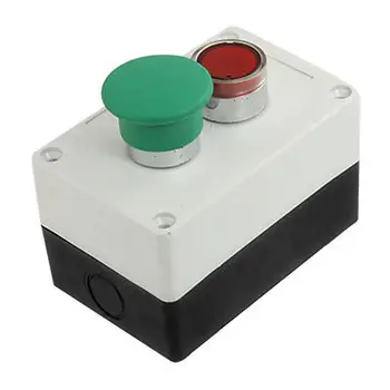 Красный световой индикатор NC мгновенный плоский кнопочный переключатель AC 240V 3A